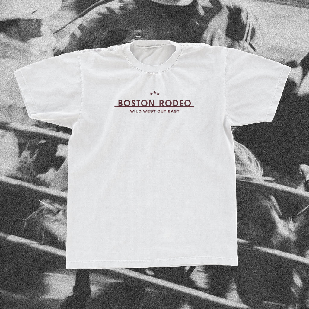 Boston Rodeo Logo Tee (White)