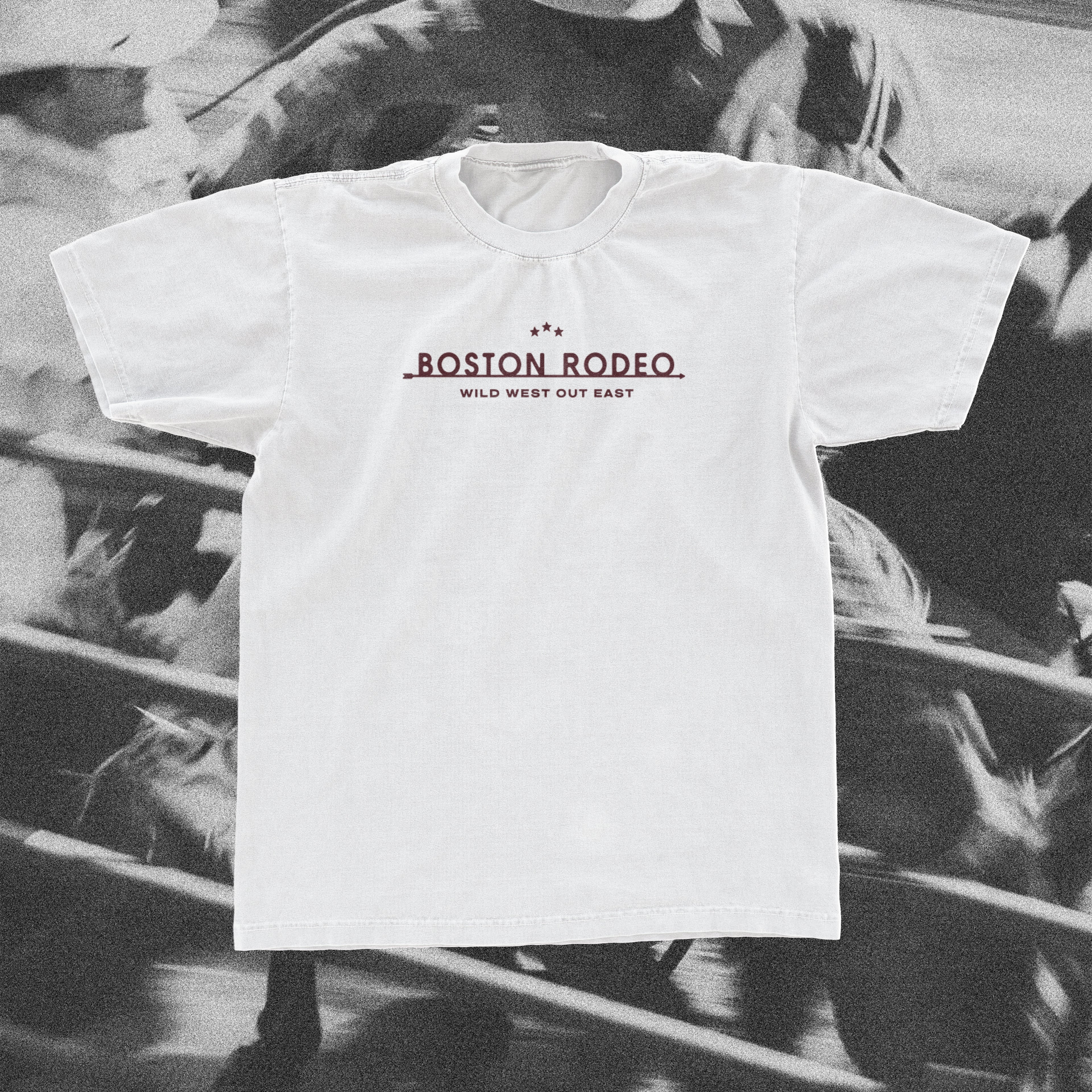 Boston Rodeo Logo Tee (White)