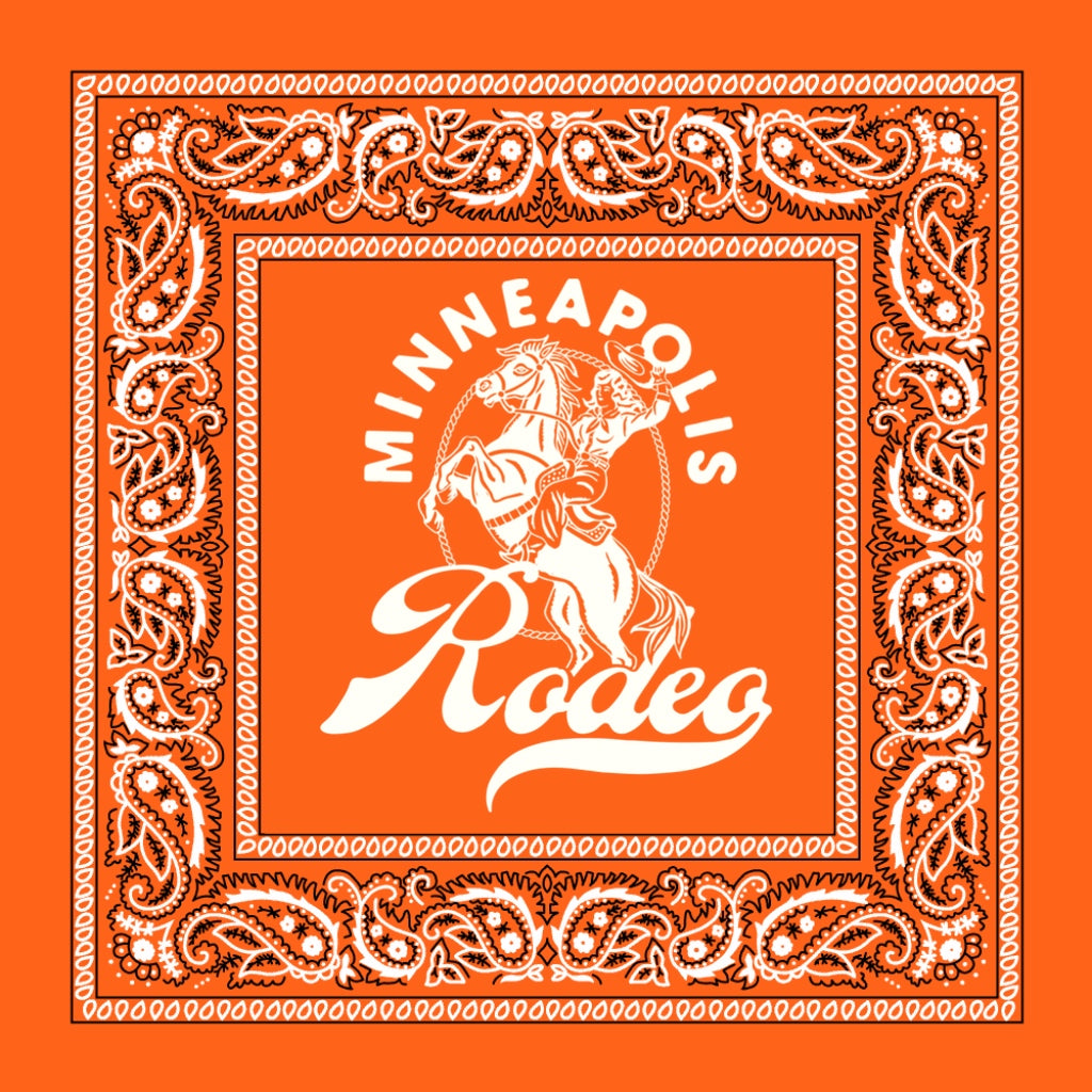 Minneapolis Rodeo Bandana (Orange)