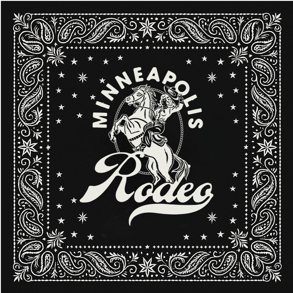 Minneapolis Rodeo Bandana (Black)