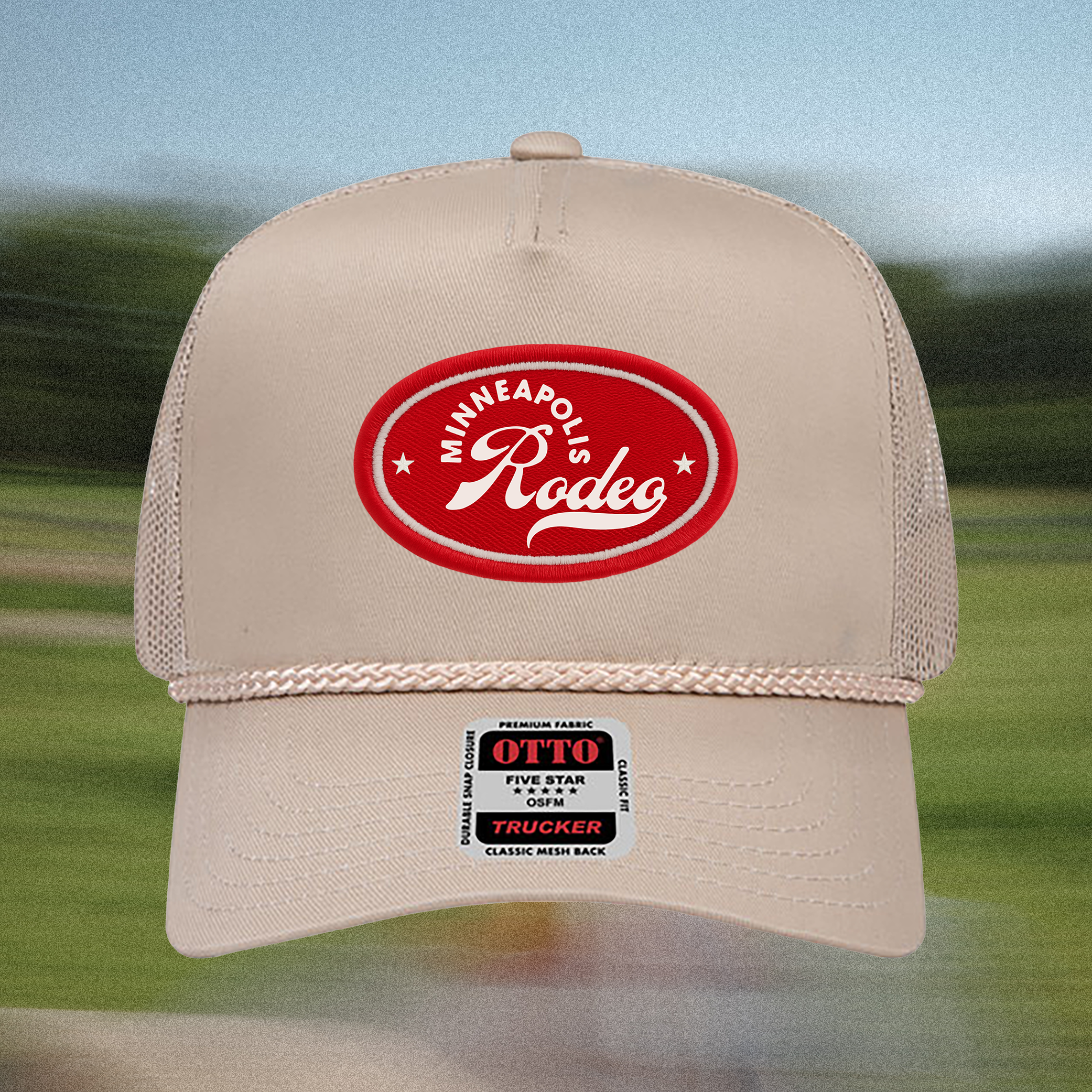 Minneapolis Rodeo Patch Trucker (Red)