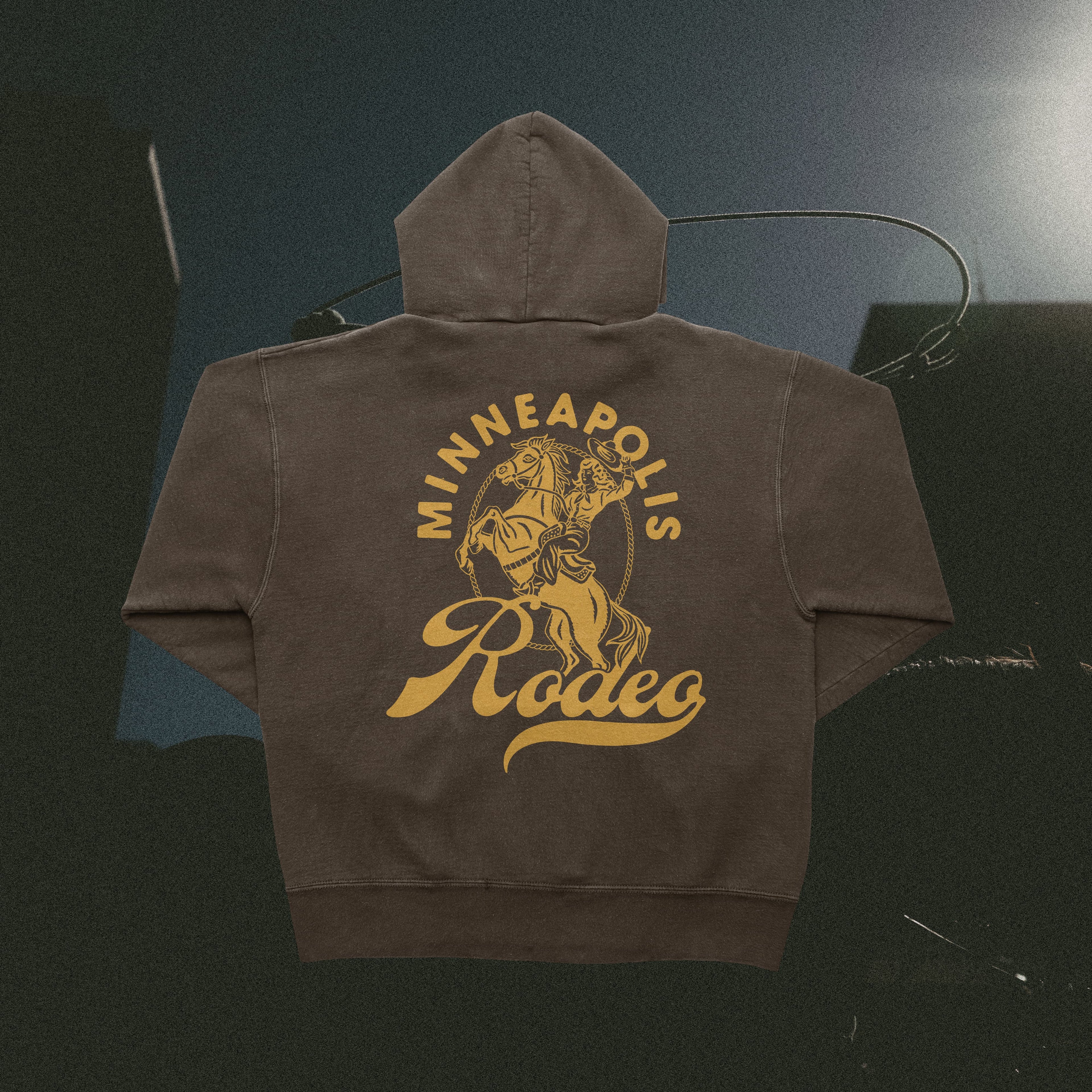 Minneapolis Rodeo Logo Hoodie (Chocolate)