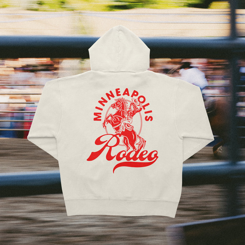 Minneapolis Rodeo Alt Hoodie (White)