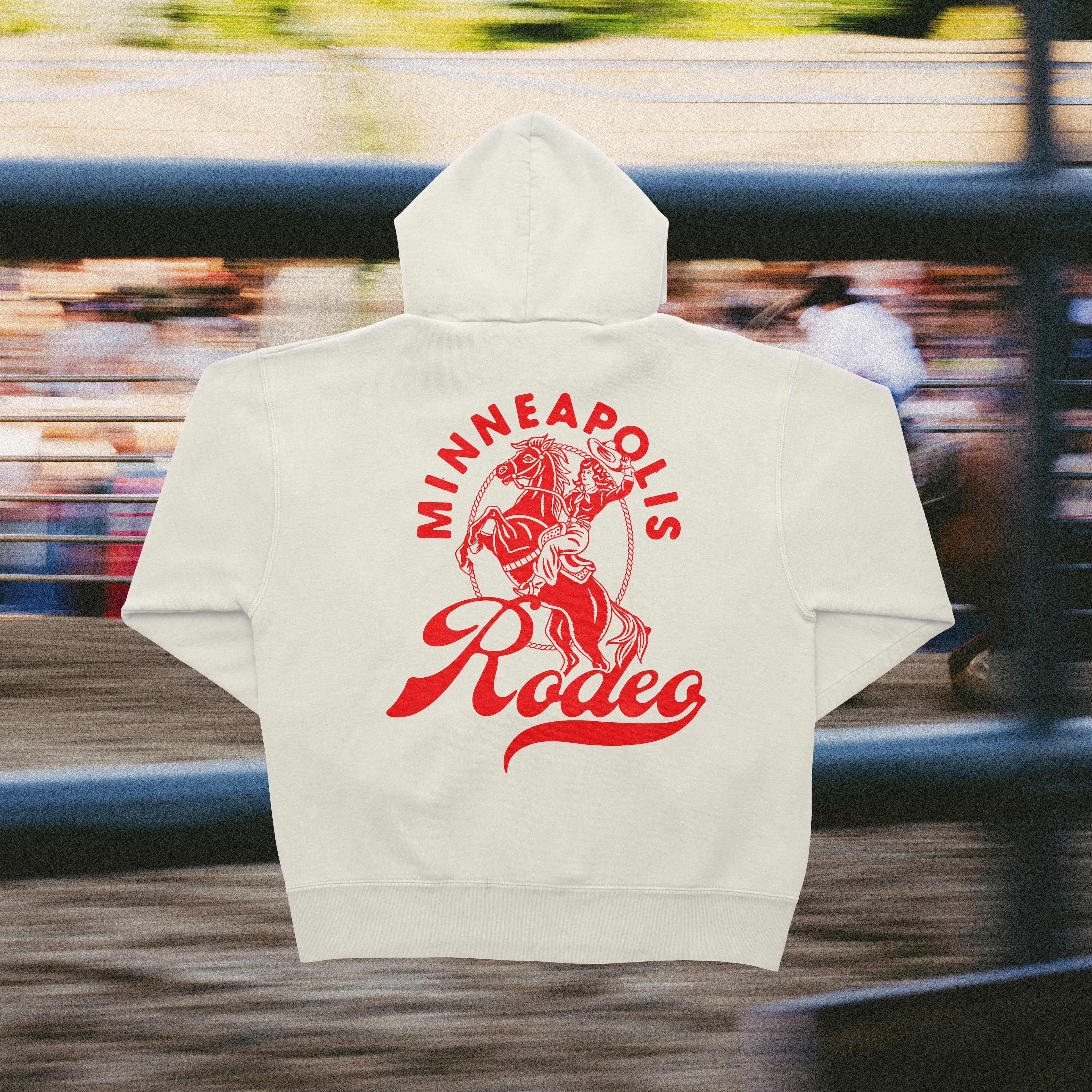 Minneapolis Rodeo Alt Hoodie (White)