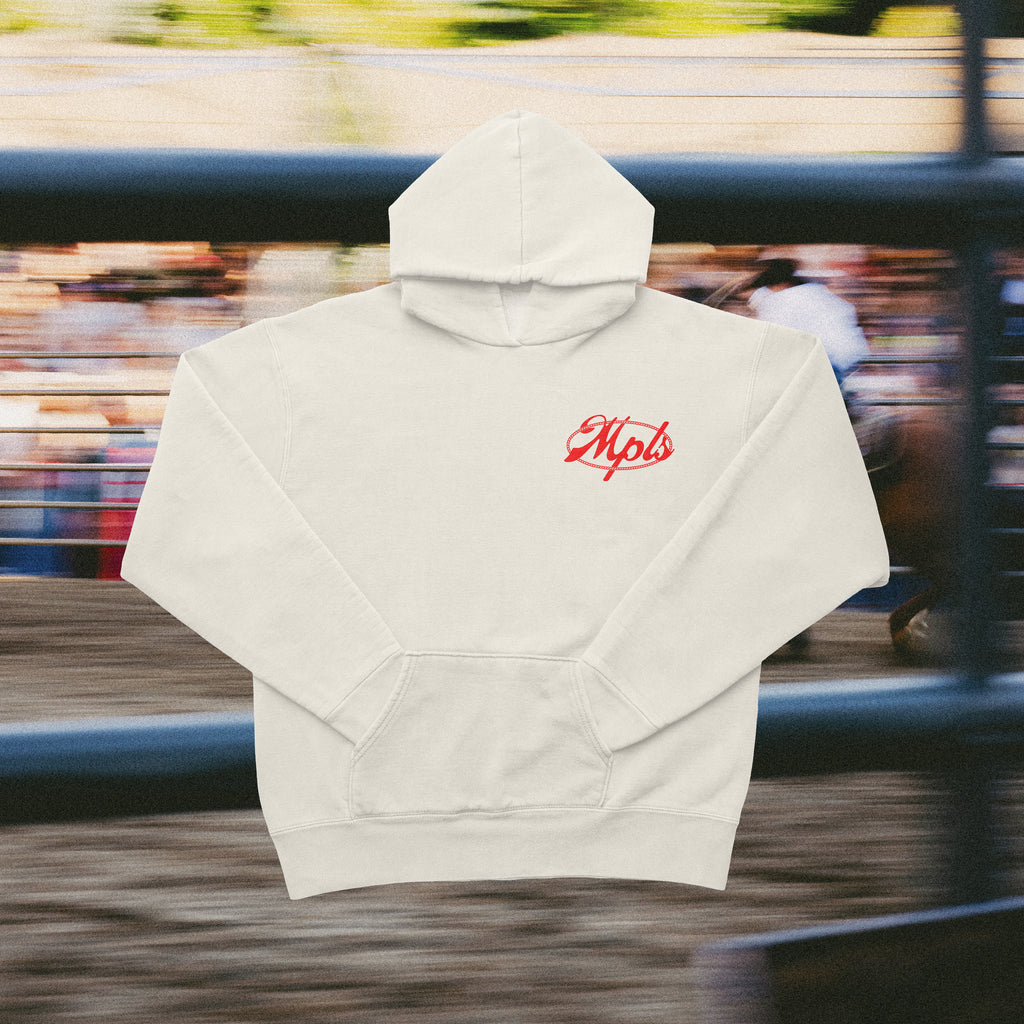 Minneapolis Rodeo Alt Hoodie (White)