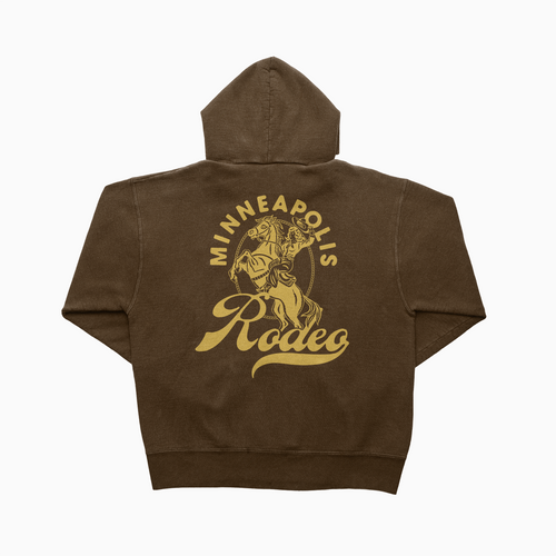 Minneapolis Rodeo Logo Hoodie (Chocolate)